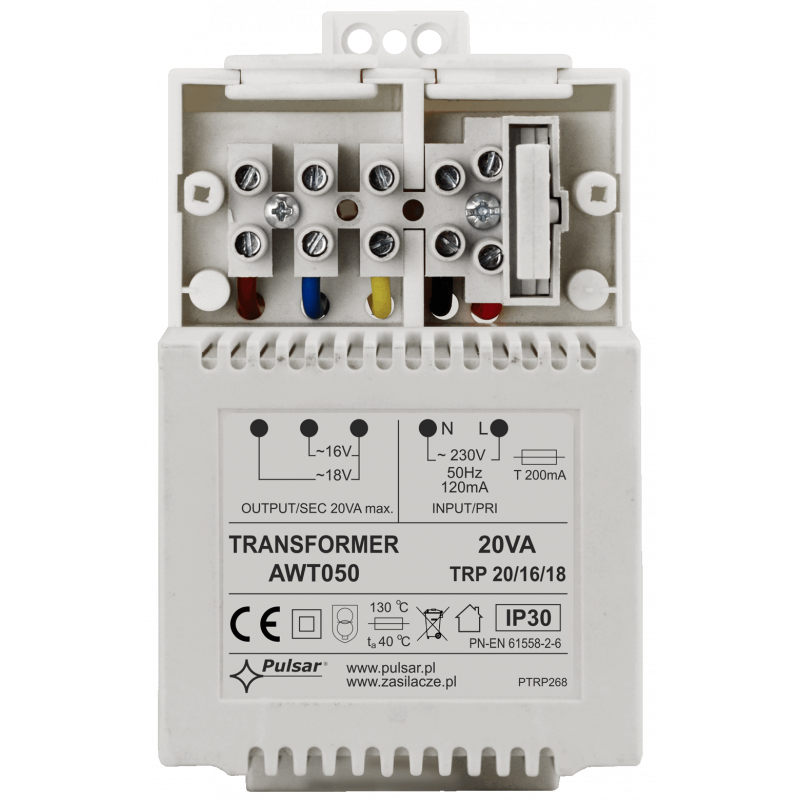 AWT050 Pulsar Transformator TRP 20VA/16V/18V