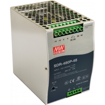 SDR-480P-48 Pulsar SDR 48V/480W/10A zasilacz na szynę DIN