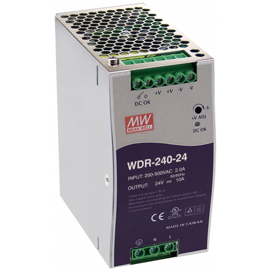 WDR-240-24 Pulsar WDR 24V/240W/10A zasilacz na szynę DIN