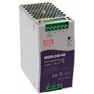 WDR-240-48 Pulsar WDR 48V/240W/5A zasilacz na szynę DIN