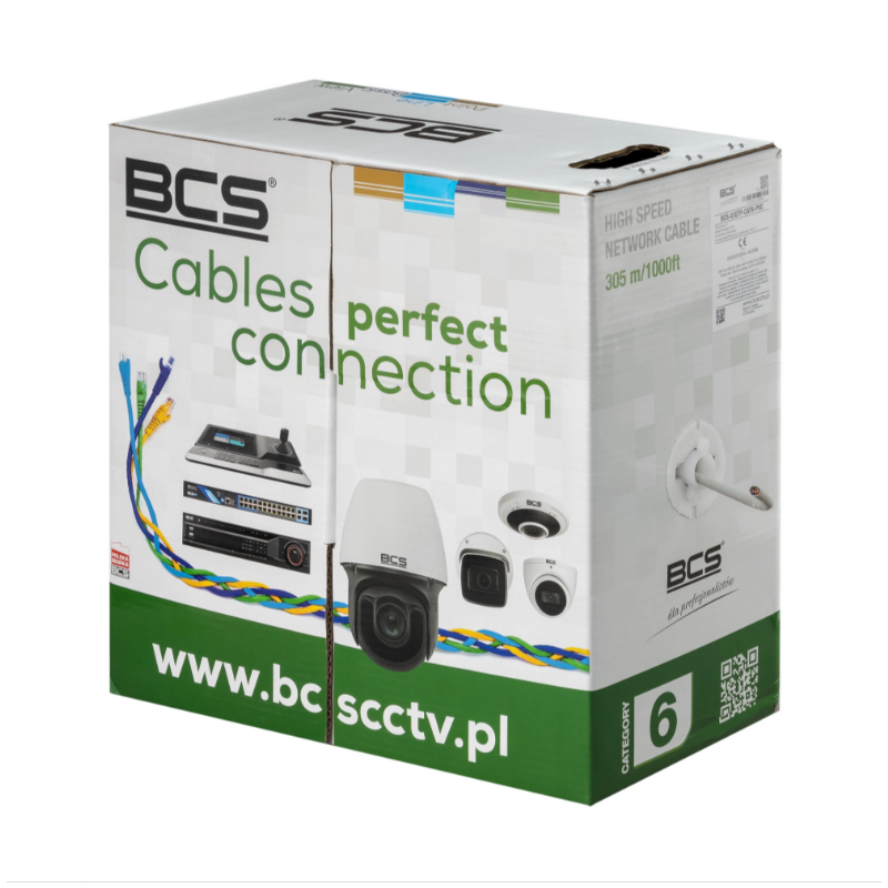 Kabel sieciowy BCS-U/UTP-CAT6-PVC