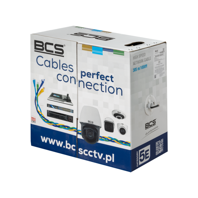 Kabel sieciowy BCS-U/UTP-CAT5E-PE