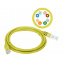 Patchcord U/UTP kat.5e PVC 2.0m żółty ALANTEC 1