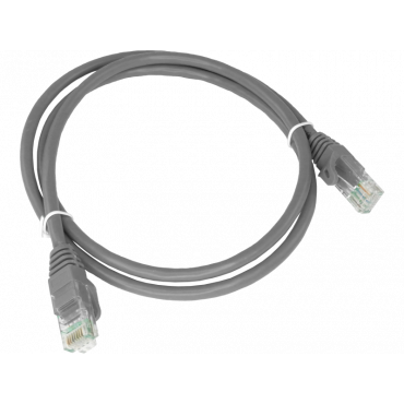 Patchcord UTP linka Kat.5e 0,25m szary