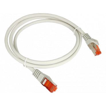 Patchcord S/FTP linka Kat.6A 0,50m szary ALANTEC