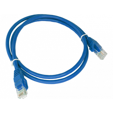 Patchcord U/UTP kat.6 PVC 1.0m niebieski ALANTEC