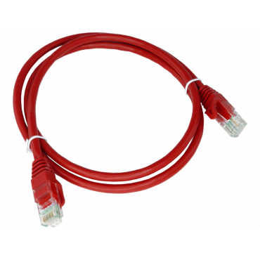 Patchcord U/UTP kat.6 PVC 2.0m czerwony ALANTEC