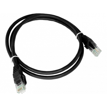 Patchcord U/UTP kat.6A LSOH 0.25m czarny ALANTEC