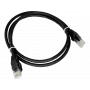 Patchcord U/UTP kat.6A LSOH 0.5m czarny ALANTEC