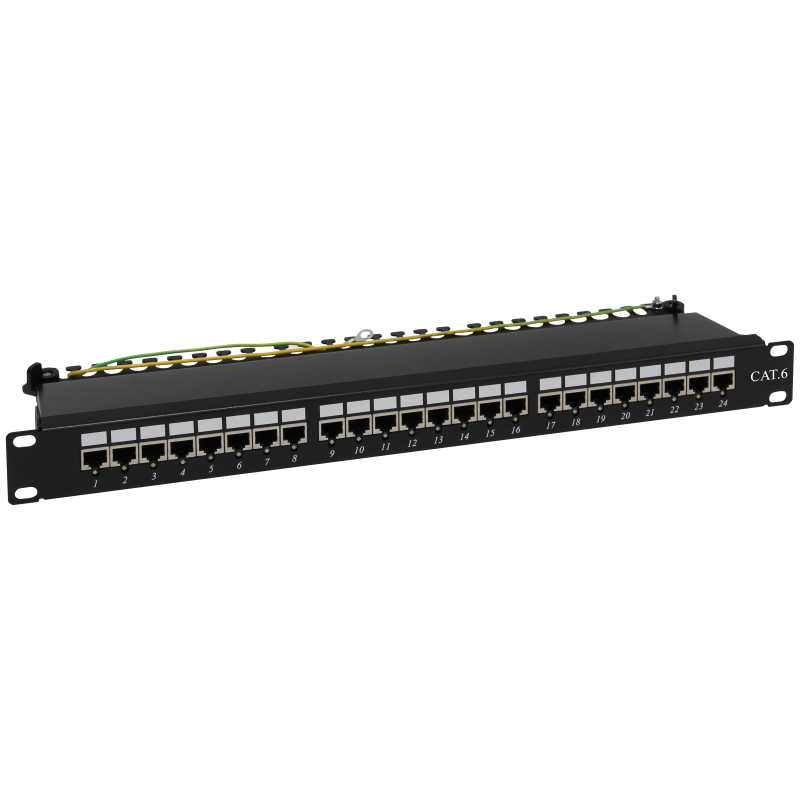 Patch panel NAVI LED STP kat.6 24 porty LSA 1U ALANTEC