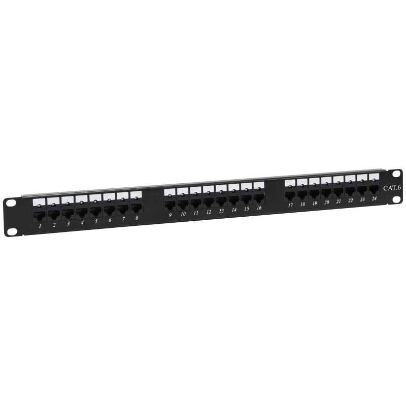 Patch panel NAVI LED UTP kat.6 24 porty LSA 1U ALANTEC