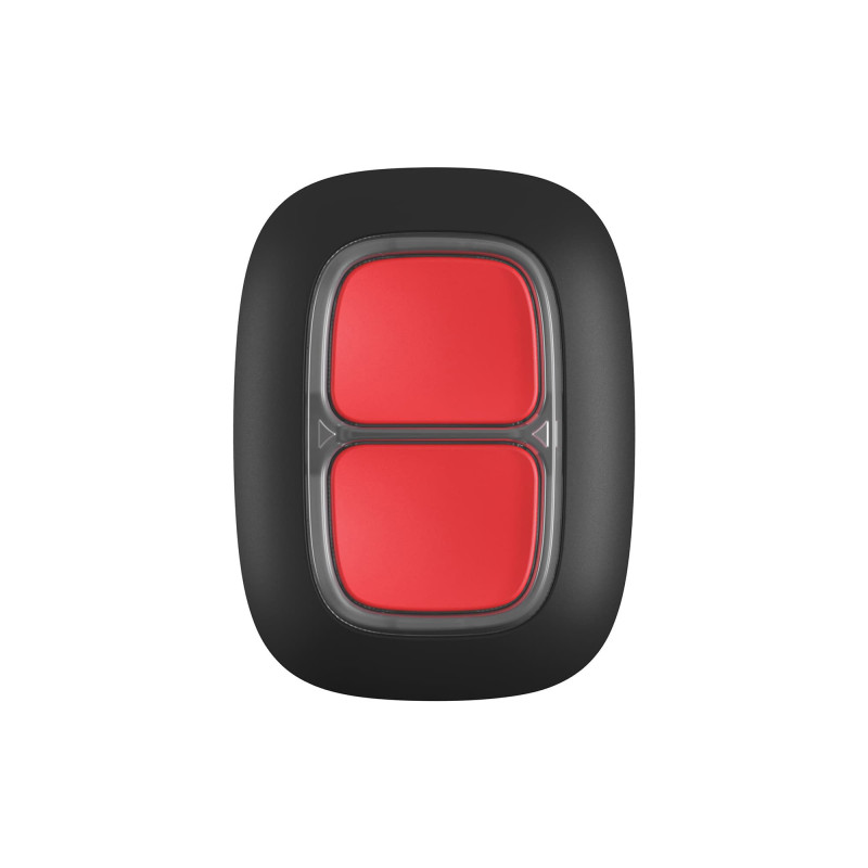 DoubleButton czarny przycisk alarmowy z ochroną przed przypadkowym kliknięciem AJAX
