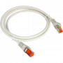 Patchcord F/UTP kat.5e PVC 0.25m szary ALANTEC 1