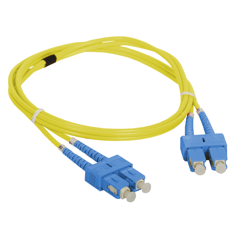 Patchcord światłowodowy jednomodowy SC/APC-LC duplex SM 9/125 1.0m  ALANTEC