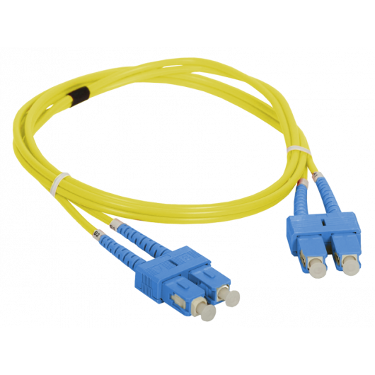 Patchcord światłowodowy jednomodowy SC/APC-LC duplex SM 9/125 1.0m  ALANTEC