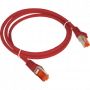 Patchcord S/FTP kat.6A LSOH 2.0m czerwony ALANTEC 1