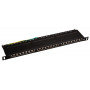 Patch panel kat.6 19" 24xRJ45 STP z półką 0,5U ALANTEC 1