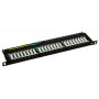 Patch panel kat.6 19" 24xRJ45 UTP z półką 0,5U ALANTEC 1