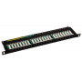 Patch panel kat.5e 19" 24xRJ45 UTP z półką 0,5U ALANTEC 1