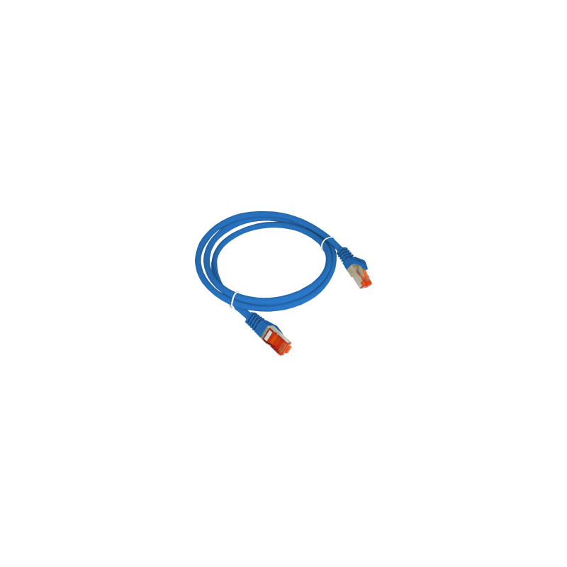 Patchcord S/FTP kat.6A LSOH 2.0m niebieski ALANTEC