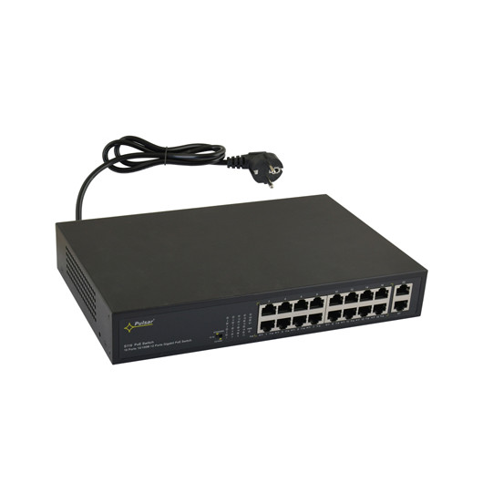 S116 Pulsar Switch PoE 16-portowy S116 do 16 kamer IP