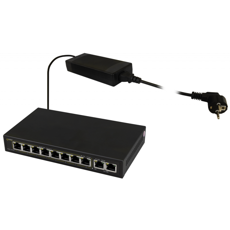 SG108 Pulsar Switch PoE 10-portowy SG108 do 8 kamer IP