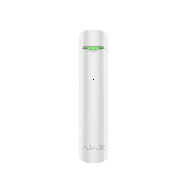 Bezprzewodowy czujnik stłuczenia szkła Ajax GlassProtect biały