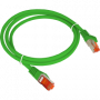 Patchcord S/FTP kat.6A LSOH 2.0m zielony ALANTEC 1