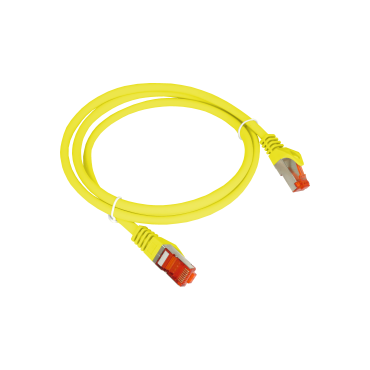 Patchcord S/FTP kat.6A LSOH 2.0m żółty ALANTEC