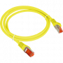 Patchcord S/FTP kat.6A LSOH 2.0m żółty ALANTEC 1