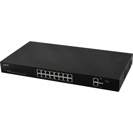 SF116WP Pulsar Switch PoE 16-portowy SF116WP bez zasilacza do 16 kamer IP