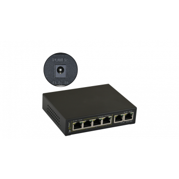 SG64WP Pulsar Switch PoE 6-portowy SG64WP bez zasilacza do 4 kamer IP