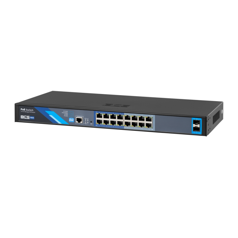 Switch PoE BCS-B-SP16G-2SFP-M