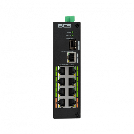 Switch PoE BCS-L-SP08E01G-1SFP