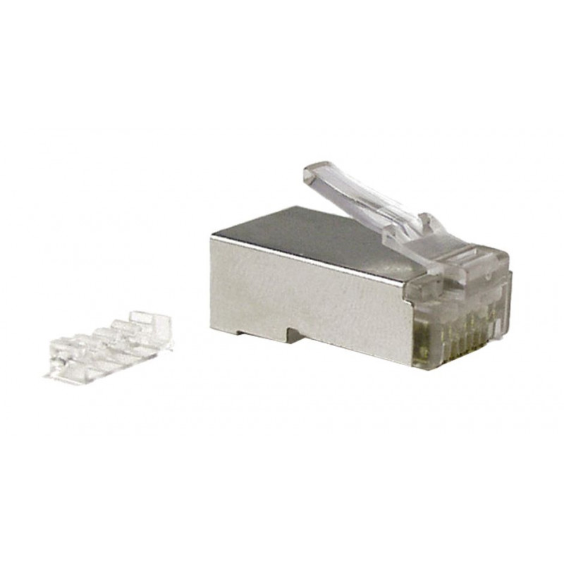 Wtyk modularny RJ45 8p/8c kat.5e STP linka ALANTEC - Przelotowy