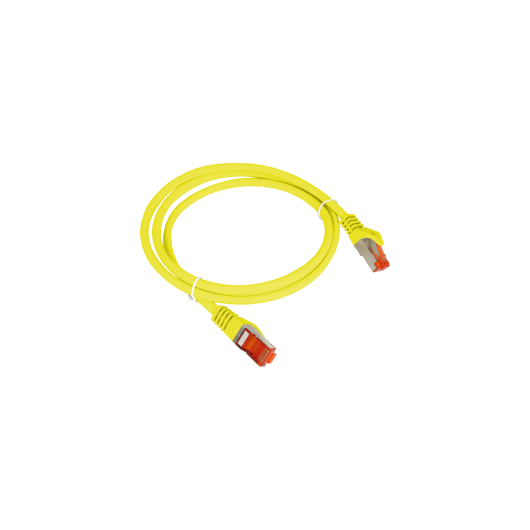 Patchcord S/FTP kat.6A LSOH 5.0m żółty ALANTEC