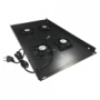 Panel wentylacyjny dachowy, 4 wentylatory, do szaf 800x1000, kolor czarny ALANTEC