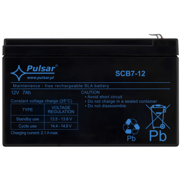 SCB7-12 Pulsar Akumulator 7Ah/12V SCB