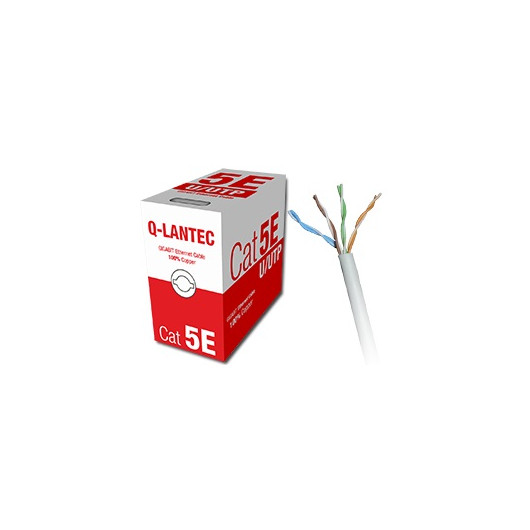 Kabel kat.5e PVC U/UTP drut 4x2x0,5 Q-LANTEC