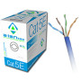 Kabel kat.5e PVC U/UTP drut niebieski 4x2x0,5 ALANTEC 1