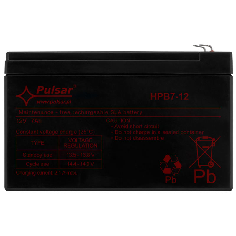HPB7-12 Pulsar Akumulator 7Ah/12V HPB