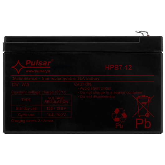 HPB7-12 Pulsar Akumulator 7Ah/12V HPB