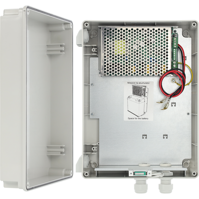 HPSG2H 13,8V/5A/17Ah zasilacz buforowy impulsowy Grade 2, obudowa ABS IP44