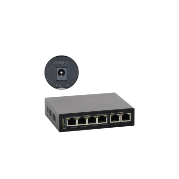 Switch PoE 6-portowy SG64WP-BT bez zasilacza do 4 kamer IP Pulsar SG64WP-BT