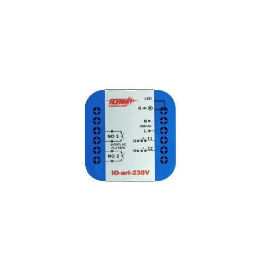 Bezprzewodowy dwukanałowy sterownik Ropam IO-ari-230V